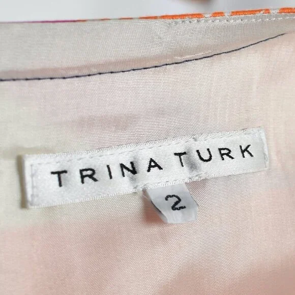 Trina Turk Lincoln Road Museum Short Sleeve Dress - 2 - Picture 8 of 8